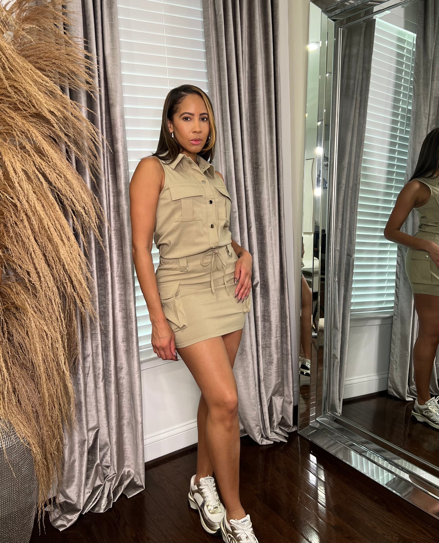 Cargo Mini Dress